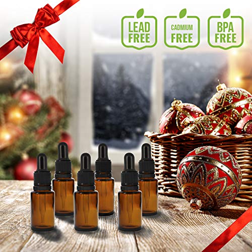 Year of Plenty Glass Eye Droppers for 10ml &15ml Essential Oil Bottles