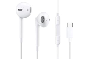 USB C Headphones for iPhone 17/16/16e/15 Pro Max/Plus, Type C Earbuds Wired Earphones (Microphone & Remote Control) Noise Can