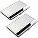 SENHAI Business Card Cases, 2 Pack Business Card Holders, Stainless Steel Storage Protective Holders Pocket Cases for ID Cards Credit Cards …