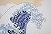 NARUMI 鸣海 Made in Japan Noren Curtain Tapestry Ukiyoe Hokusai The Great Wave Kanagawa
