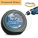 CAVN 3-Pack Screen Protector Compatible with Amazon Echo Spot, Tempered Glass Full Coverage High Definition Screen Cover Saver Guard
