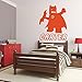 Personalized Wall Decals - Lego Batman with Name Below - Superhero Party Decorations, Kids Bedroom Wall Stickers, DC Comics