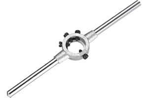 uxcell 20mm Round Die Stock Handle Wrench Holder for Metric M3-M4 / 11.5mm-20mm Round Die, Zinc Alloy Carbon Steel