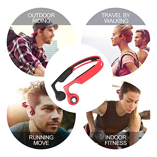 【Sale Now】 Ear Bone Conduction Headphones Bluetooth 4.2 with Mic