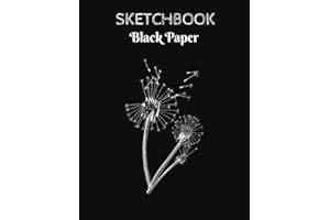 Black Paper Sketchbook: Black Pages Sketchbook for Sketching, Writing and Doodling | 8.5 x 11 Inches | 120 Pages