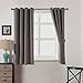 AMAZLINEN Sleep Well Blackout Curtains Toxic Free Energy Smart Thermal Insulated,52 W X 63 L Inch,Grommet Top,Set of 2 Panels with Bonus Tie Back(Grey)