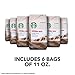 Starbucks Peppermint Mocha Flavored Ground Coffee, 11-Ounce Bags (Pack of 6)