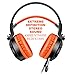 Ailihen K6 USB 2.0 Over Ear Gaming Headsets with Microphone with LED Light, 6.5 Feet - Black / Orange