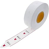 Take A Number Tickets 3-Digit Turn-O-Matic Tickets Roll for K-T Ticket Dispenser 2000 Tickets 2 Groups Ticket Number from 000-999 White