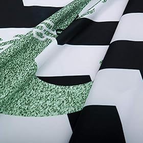 LIVILAN Teal Shower Curtain, Nautical Shower Curtain, Shower Curtain Teal, Striped Shower Curtain, Anchor Shower Curtain… 51nOr83NwTL