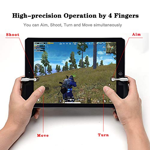 Takyu Mobile Game Controller for Ipad, PUBG Mobile Controller with game Joystick, L1R1 Sensitive Aim and Shoot Gamepad Trigger for 4.5-12.9 inch Tablet & Android iOS Phone