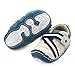Lidiano Toddler Baby Sewing Sting-Proof Non-Slip Rubber Sole First Walker Sneakers (L:13-18 Months, Blue)
