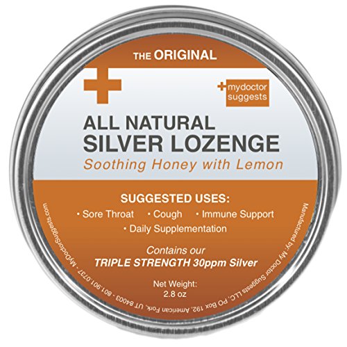 Original all natural silver lozenges - soothing honey w…