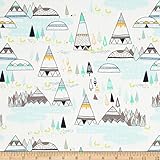 Art Gallery Indian Summer Woodland Pine Fabric By The Yard