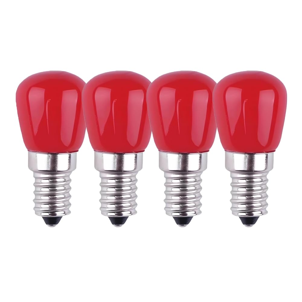 HUAMu 4 x 3 W E14 Blue LED Bulb, E14 Red Decorative LED Bulb, 25 W Red Bulb Replacement, Suitable for Ambient Lighting, Halloween, Christmas Decorative Lights