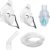 BEC NEBULIZER ACCESSORY KIT - Includes 1 Adult Mask, 1 Child Mask, Additional Tubing, 1 Solutions Cup and 1 Mouthpiece