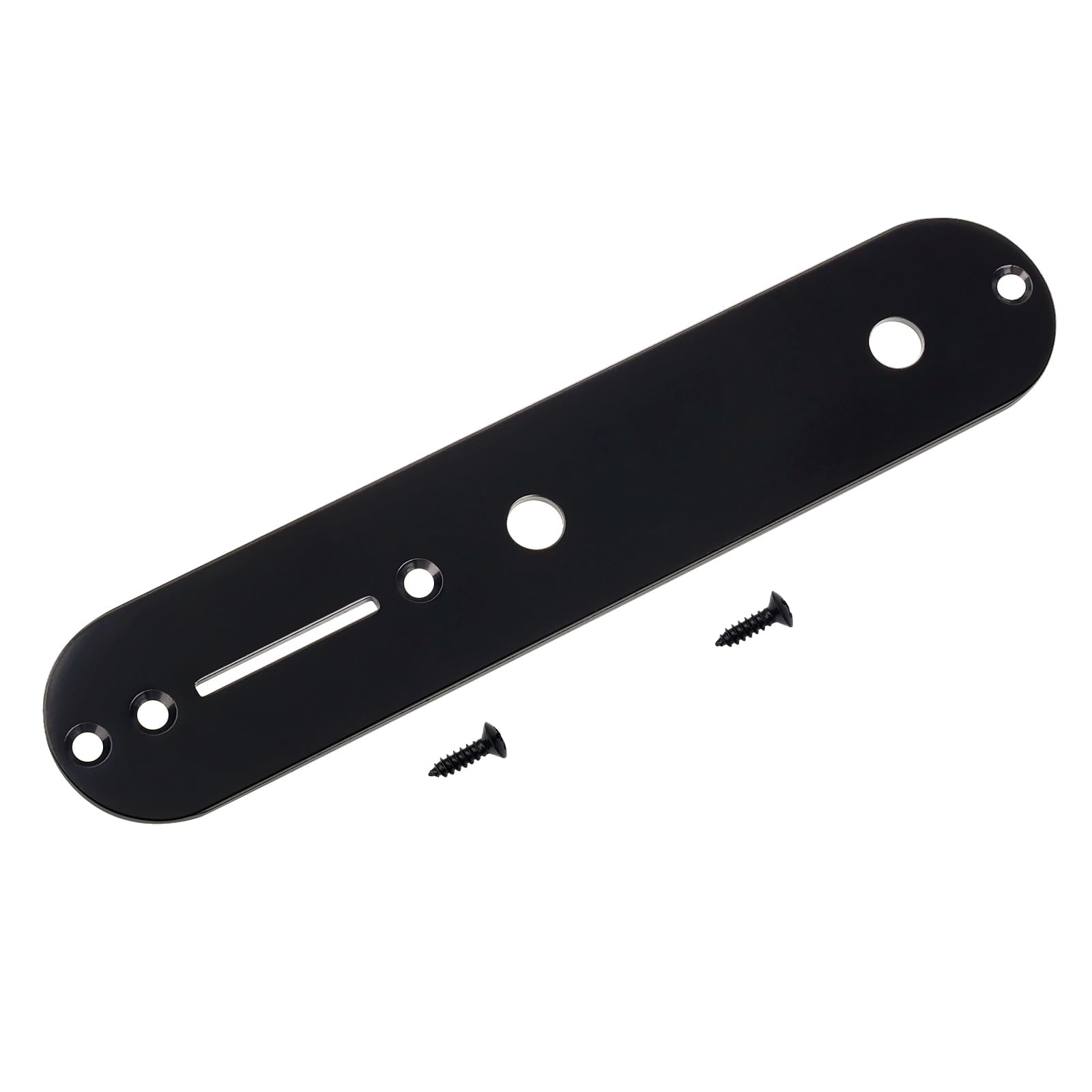 Banworks Guitar Control Plate 7.8mm (5/16") Steel Alloy Switch Control Plate for Squier Tele Electric Guitar JT/KZB-01 Black