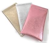3 Pack Large Squeeze Top Soft Shell Sunglasses Pouch Great Cases For Men & Women