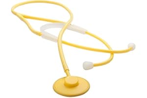 ADC Proscope 665 Ultra Lightweight Adult Disposable Single Use Stethoscope, 32" Length, Yellow (Pack of 10)