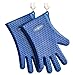 Heat Resistant Cooking Gloves In Box With 2 Hooks By Funny Chef For Barbecue, Grill, Smoking, Kitchen