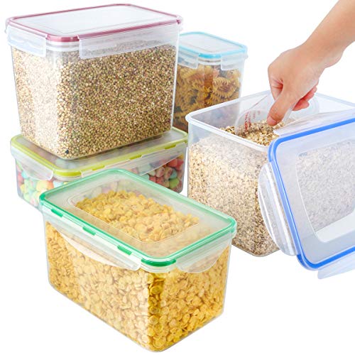 [10 Packs]Food Storage Containers,MCIRCO Airtight Flour Containers Pantry Storage Containers - Thumbnail 3