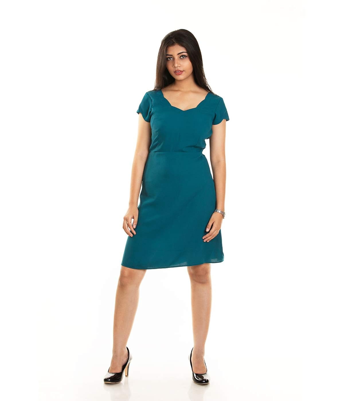 scalloped dress amazon
