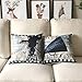 ULOVE LOVE YOURSELF Movie Theater Throw Pillow Covers Vintage Cinema Poster Design Cushion Cover with Old Fashioned Icons Home Decorative Pillowcases 18 X 18 Inch,4 Pack (Vintage Cinema)