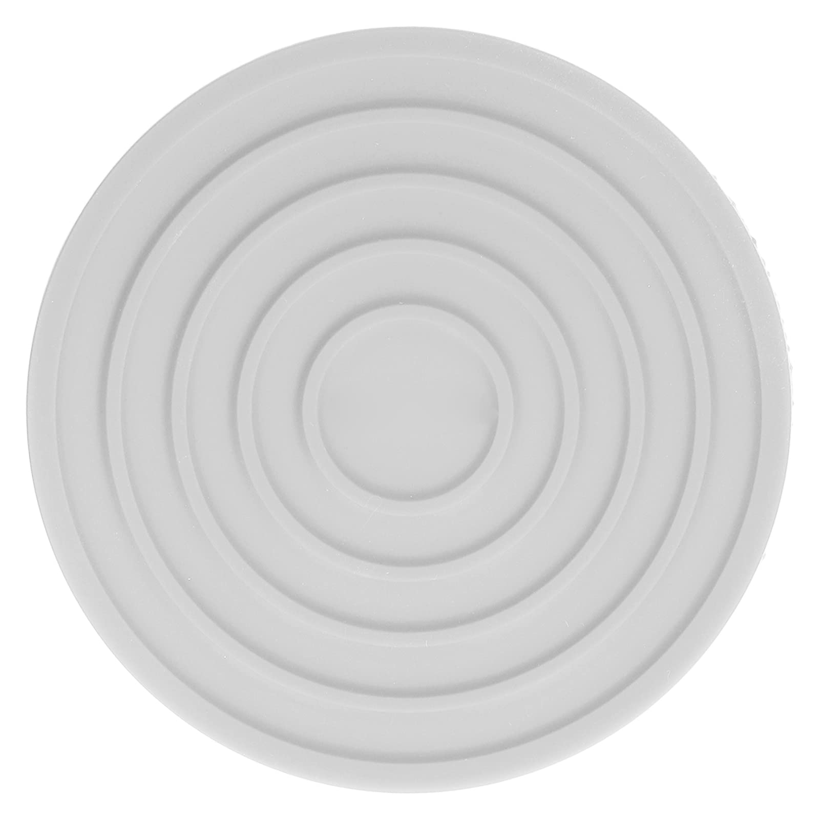 HERCHR Silicone Trivets Mats for Pots and Pans, 2PCS Thicken Nonslip Round Hot Dishes Pads Heat Resistant Placemats Multipurpose Countertops Pot Holders(Gray)