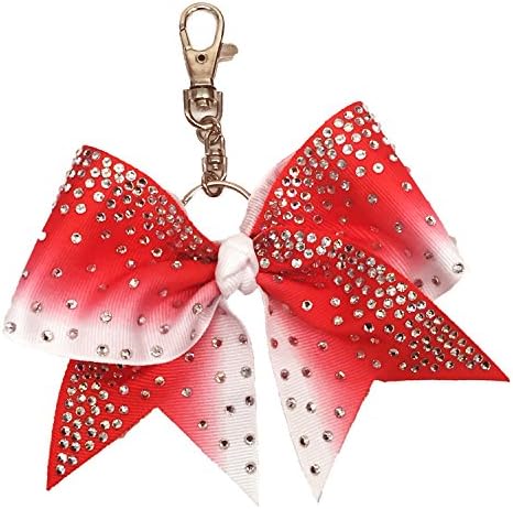 The Ultimate Bow - Rhinestone Ombre Keychain Bow Cheerleading Accessory