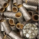 Mortar Rack 50 Fireworks Kraft Paper Silver Printed Tubes 3/4'' x 2-1/8'' 3/32'' with 100 end caps