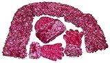 N'Ice Caps Girls Multi Color Spray Feather Yarn Magic Stretch 3PC Set