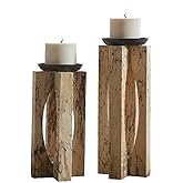 Uttermost 18074 Ilva - Candleholder (Set of 2)-15 Inches Tall and 6 Inches Wide