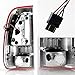 AKKON - For 97-03 Ford F150 99-07 F250 F350 Super Duty Red Clear LED Tube Tail Lights Lamps Pair Left and Right