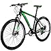 Eurobike Aluminium Mountain Bike 29″ Front Suspension Daul Disc Brakes 21 Speed Mens Bicycle (Black Green)thumb 2