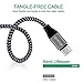 USB C Cable, Xcords USB Type C Cable 3Pack 3FT 6FT 10FT USB C to USB 2.0 Nylon Braided S9 Charger Cable for Galaxy S9, S9 Plus, S8, S8 Plus, LG G5 G6 V30, HTC 10, Nexus 5X/6P,Google Pixel XL(Black)