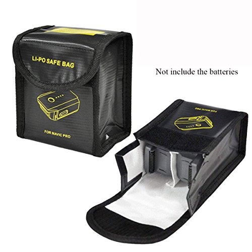 2pcs lipo battery safe bag for dji mavic pro/platinum b…