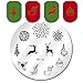 Born Pretty Nail Art Stamp Template Image Plate Xmas Deer Fireworks BP82