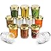 Bormioli Quattro Stagioni Wide Mouth Mason Jars 10 ¾ Ounce Glass Jar with Metal Airtight Lid Canning Jar for Jam, Jelly, Honey, Great Pickling, Preserving, Meal Prep, Food Storage, Salad Jar (12 Pack)