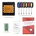 Digital Bluetooth Meat Thermometer for iPhone - 6 Long Probes, Smart Instant Read, Phone App Wifi Remote, Battery Powered, Easy for Cooking Food, BBQ Grilling, Wireless Leave in Oven Safe and Smoker