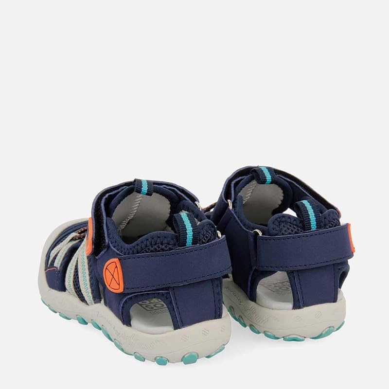 DEINZE - Sandalias de Gladiador para Niños | Cierre de velcro | Puntera reforzada | Color Marino | Talla 25