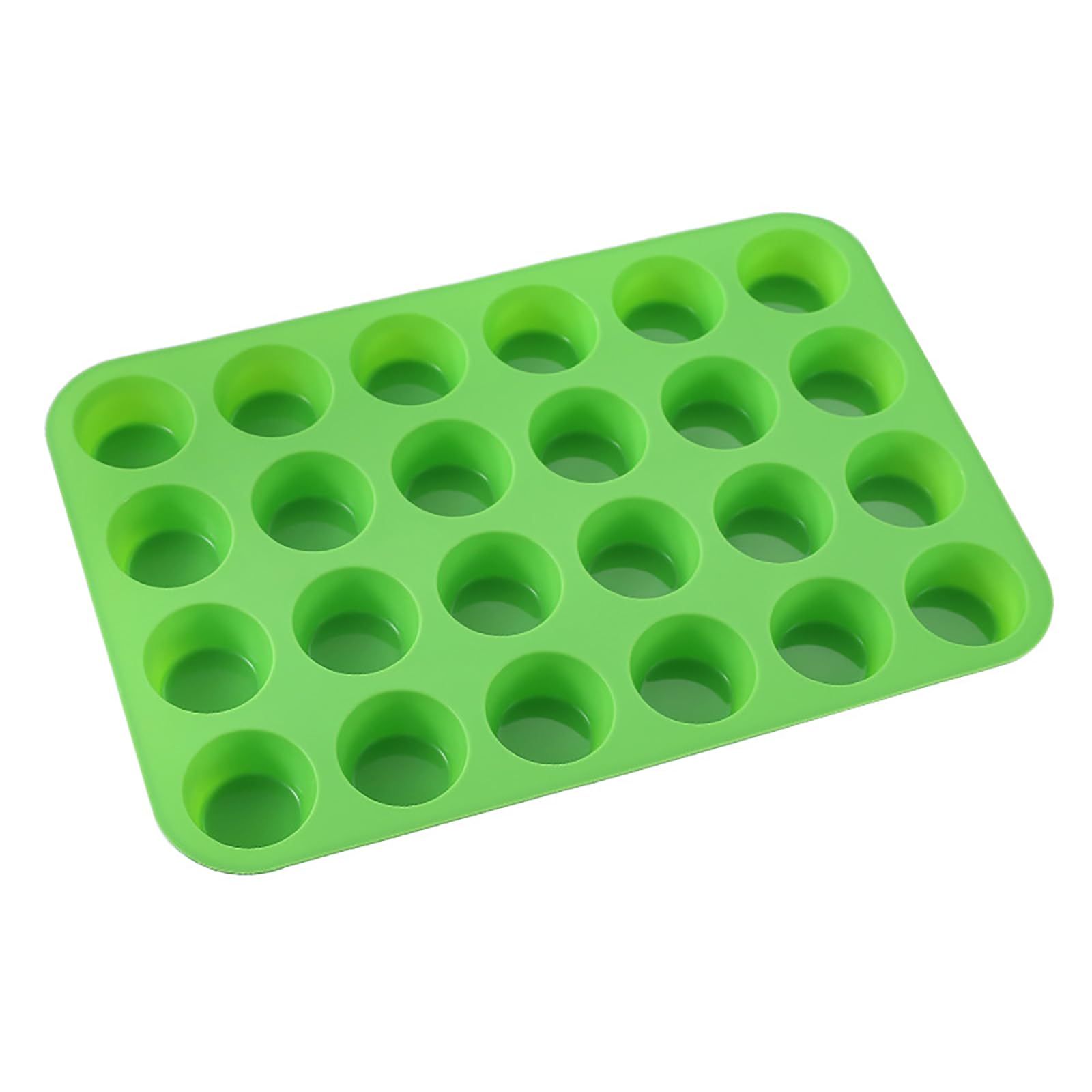 Melearch Muffin Trays, 24 Cavity Yorkshire Pudding Tray, Silicone Cupcake Moulds for Baking, Silicone Muffin Cases, Non Stick Muffin Tin, Cookies Jelly Mould
