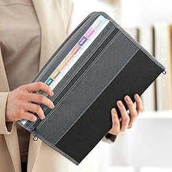 Sooez 13 Pocket Expanding File Folder with Sticky