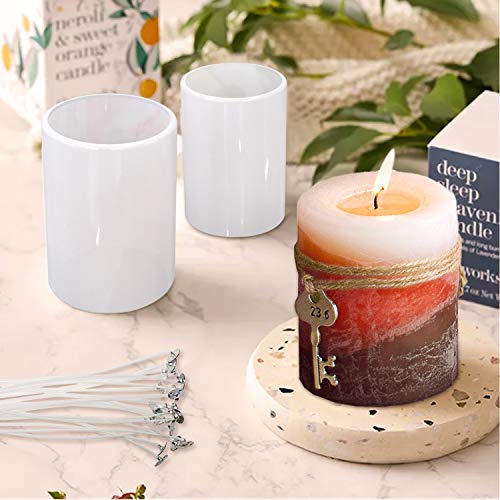 Cylinder Candle molds for Candle Making, Silicone Mold for Aromatherapy Candler,Soaps,Insect Specimen, Flower Specimen