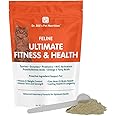 Dr. Bill’s Feline Ultimate Fitness & Health | Cat Multivitamin Supplement Powder for All Ages | For Wellness, Joint Health, Weight Control | Vitamins B1, B6, B12, D3, Omega 3s, Collagen, Biotin & More