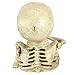 Design Toscano Bugged-Out Hungry Skeleton Mechanical Coin Bank, 6 Inch, Faux Bone Finish