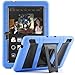 i-Blason Kindle Fire HDX 7 2013 Release (NOT COMPATIBLE WITH FIRE HD 7 2015) Kid Friendly ArmorBox 2 Layer Convertible Full Body Protective KickStand Case with Built-in Screen Protector (Blue/Black)