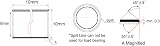 sourcing map 8mm ID x 10mm OD x 10mm Sleeve Bearing Oilless Bushing 3 Pack view 3