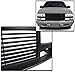 ZMAUTOPARTS Chevy S10 / 1998-2005 Blazer Horizontal Style Front Upper Hood Grille - Matte Black