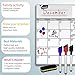 Magnetic Refrigerator Board Dry Erase Calendar - Fridge Monthly Whiteboard Organizer 16''x12'' & 3 Colored Magnetic Markers & 1 Magnetic Eraser, Useful Smart Planner