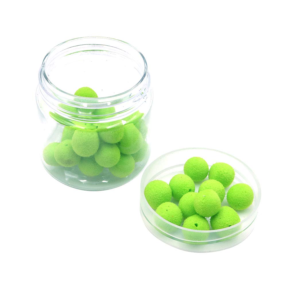 Namvo 30pcs Green-Apple 8mm Carp Fishing Lure Smell Balls